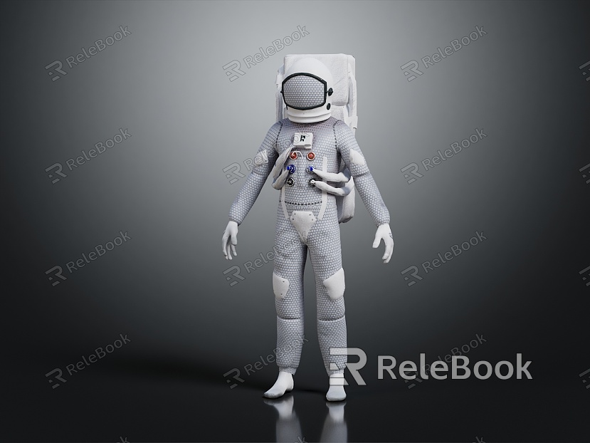 Modern Astronaut Spaceman Space Suit model