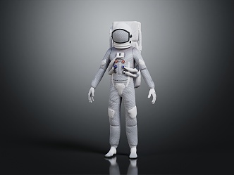 Modern Astronaut Spaceman Space Suit 3d model