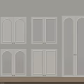 Various White Cabinet Door Designs With Arched Rectangular And Glass Panel Styles For Interior Decor