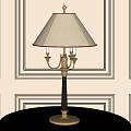European-style table lamp 3d model