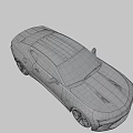 Black Sports Car with Sleek Exterior Design Shiny Body and Aerodynamic Lines