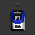 modern train light rail subway high-speed rail 3d model