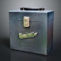 Durable Textured Leather Case with Metal Lock Handle and TeslaLife Logo