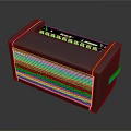 Black Musical Instrument Amplifier With Yellow Trim And Control Panel Grill Design