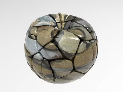 052 cobblestone apple modeling creative modeling 3d model 052 cobblestone apple modeling creative modeling 3d model