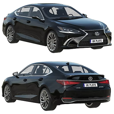 Hyundai Car Lexus Car Sedan 3d model