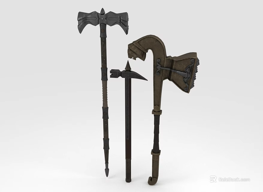 Vintage Handcrafted Hardware Tools with Assorted Metal Shapes and Craftsmanship 3d model