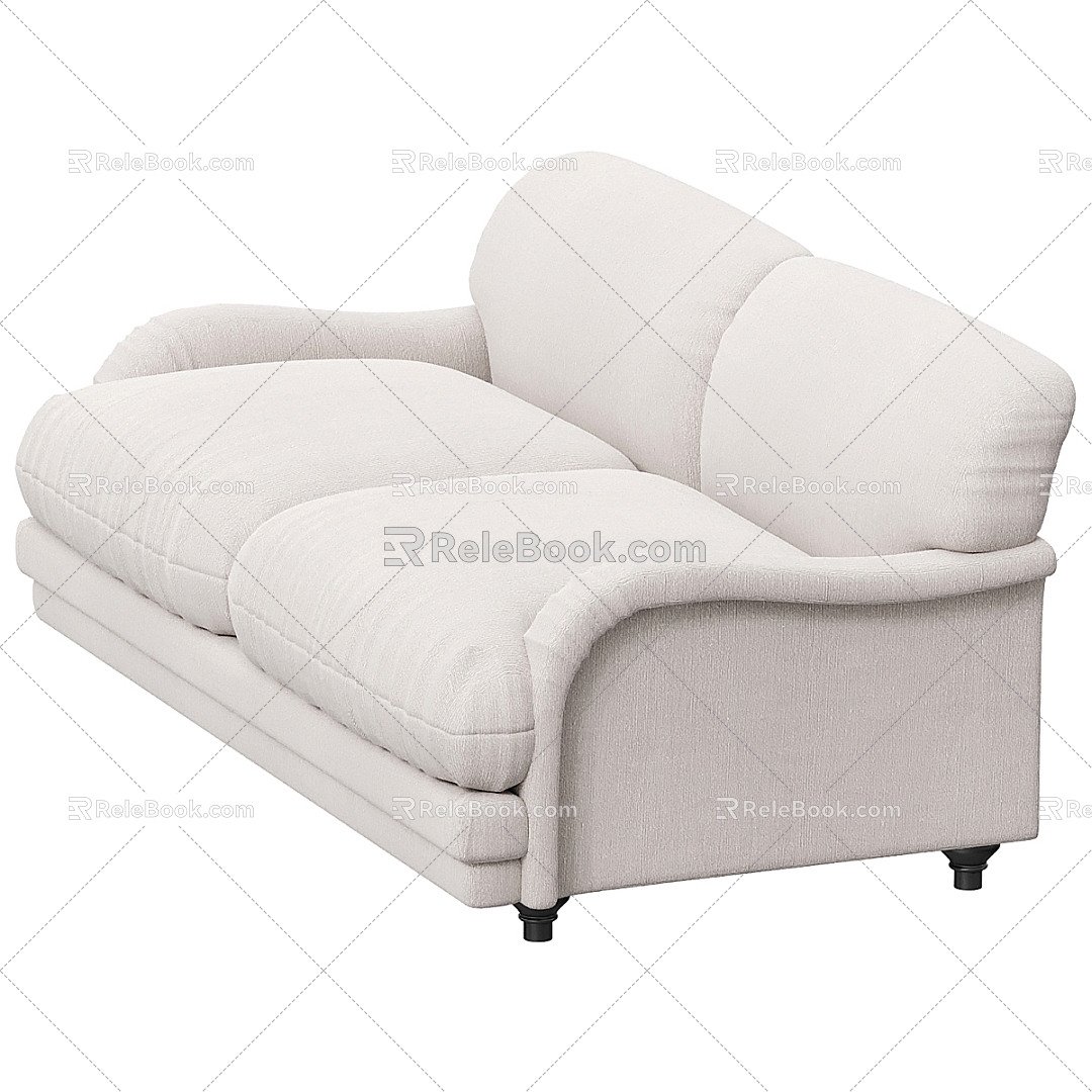 Modern double sofa 3d model