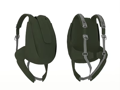 Elegant and durable backpack with adjustable straps and secure closures for daily use. 3d model