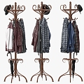 Clothes Hanger Coat Rack Clothes 3d model