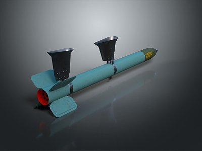 bomb missile airborne missile ship missile cruise missile high altitude bomb guided weapon cruise weapon 3d model