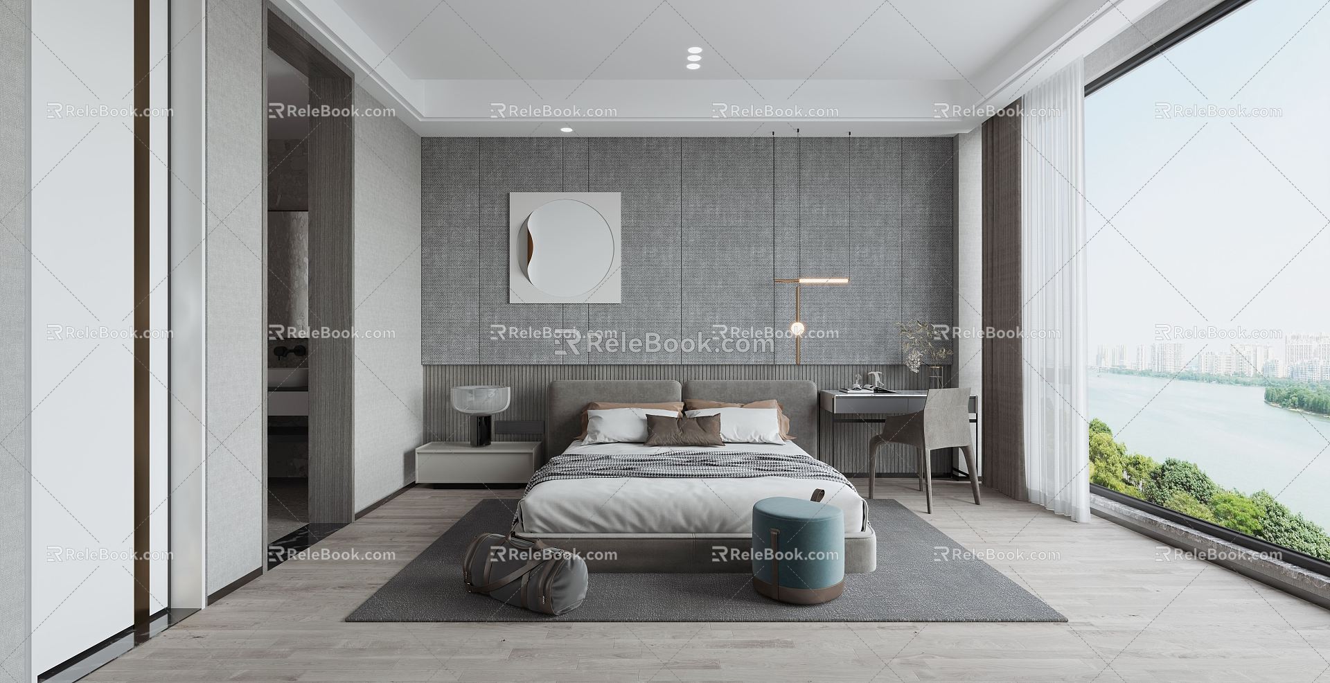 Modern Bedroom Home Bedroom 3d model