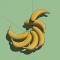 Fresh Ripe Yellow Bananas Neatly Arranged Together On White Background