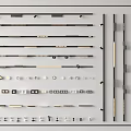 Modern track spotlight embedded magnetic attraction lamp linear lamp steering spotlight downlight bucket lamp grid lamp 3d model