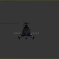 Detailed Military Helicopter 3D Rendering With Main Rotors And Fuselage Design Features