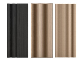 Modern wall panel wood veneer wood grain 3d model