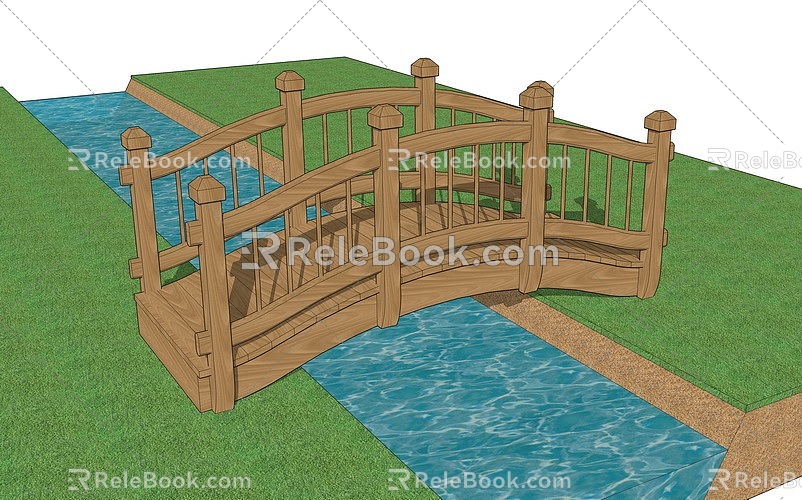 wooden arch bridge model