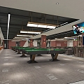 Modern Billiard Room 3d model