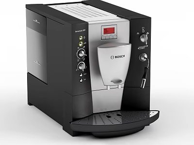 Bosch Automatic Coffee Machine With Digital Display And Control Buttons As Modern Kitchen Appliance 3d model