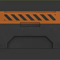 Orange Durable Toolbox for Hardware Tools Storage with Secure Lid and Ergonomic Handle