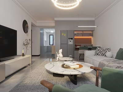 Modern Stylish Minimalist Bathroom With Window In Spacious Open Plan Contemporary Family Home Interior Design 3d model