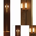 Modern sales department screen partition wall lamp 3d model