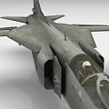 Gray Fighter Jet Model With Sharp Nose Wings And Tail Structure Design