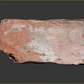 Red And Gray Wooden Stone With Natural Textured Surface For Decorative Use