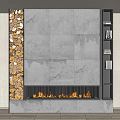 Modern Fireplace 3d model