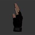 Black Fingerless Fitness Gloves For Workout Grip And Daily Use