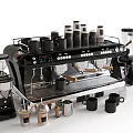 Professional Coffee Kitchen Appliances Including Espresso Machines Grinders And Cups
