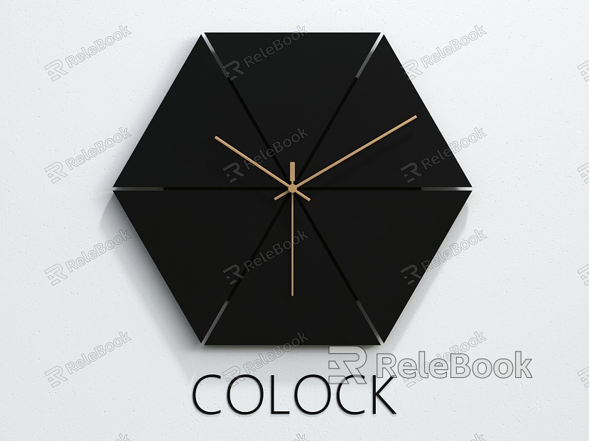 Clock Wall Clock Furnishings Wall Decoration Simple model