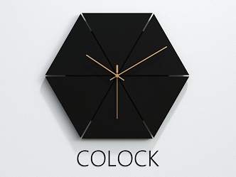 Clock Wall Clock Furnishings Wall Decoration Simple 3d model