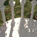 Retro Roman Romantic Scene 3d model