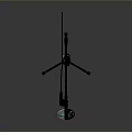 Professional Computer Microphone With Adjustable Stand And Green Mesh Design