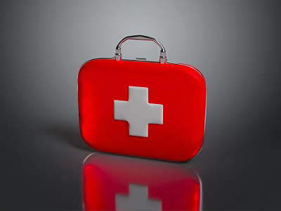 Medical Bag Medical Bag First Aid Bag Red Cross Bag Satchel Bag Collar Bag Leather Bag Cloth Bag 3d model