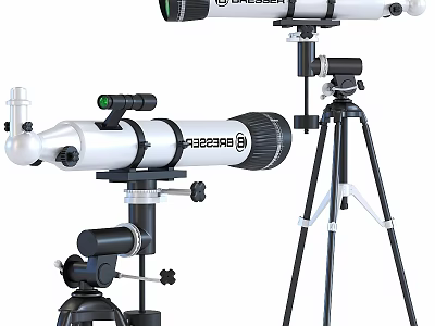 High Quality Astronomical Telescope Daily Electrical Appliance with Stable Tripod Stand 3d model