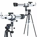 High Quality Astronomical Telescope Daily Electrical Appliance with Stable Tripod Stand 3d model
