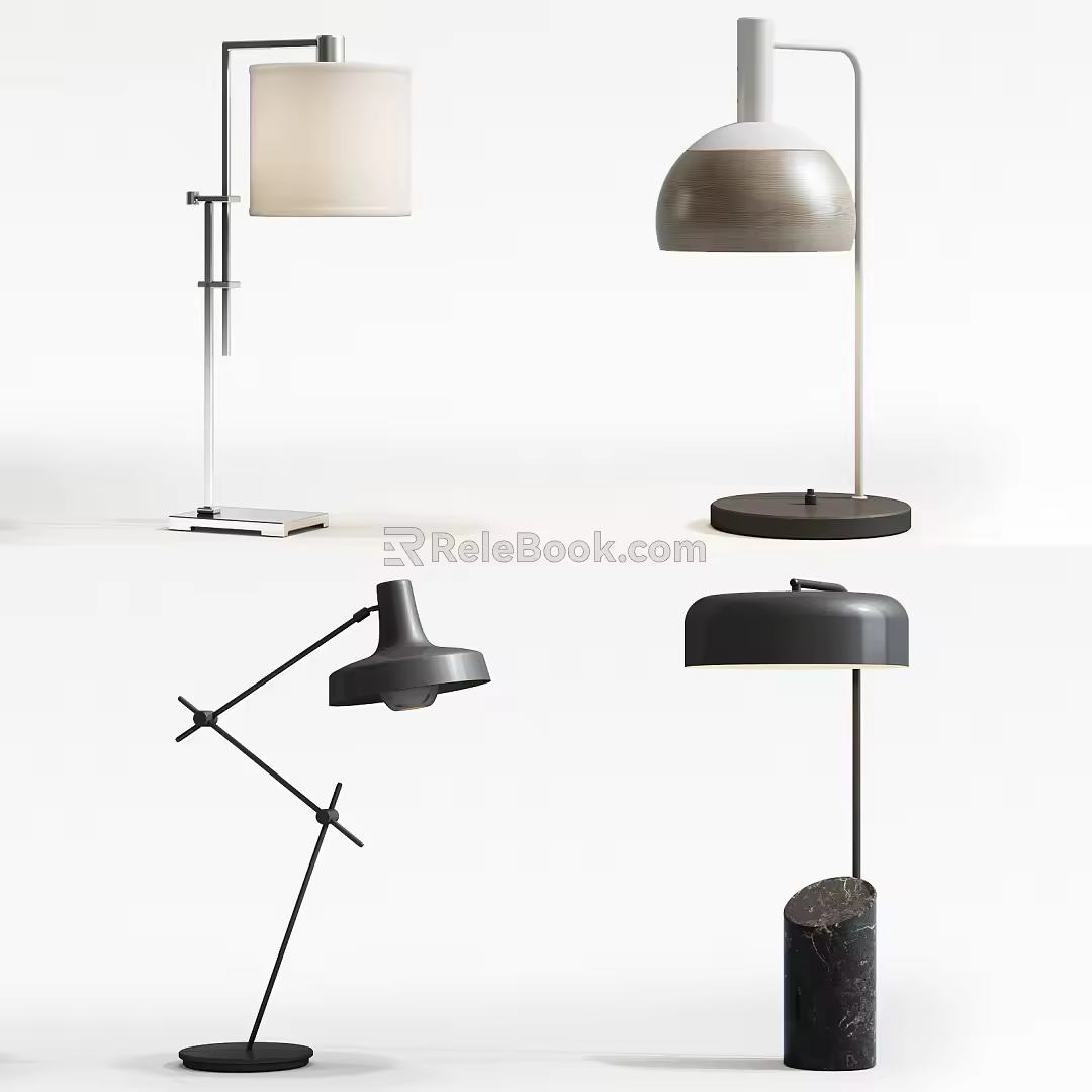 Modern table lamp 3d model
