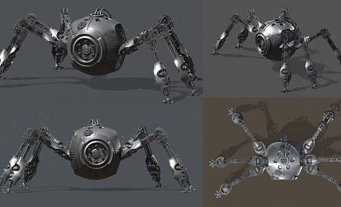 Modern Mecha Spider Robot Industrial Robot Equipment Mechanical Warrior Insect Machine Future Science Fiction Mechanical Equipment Science Fiction Spider Machine Equipment 3d model