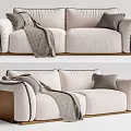 modern arflex double sofa 3d model