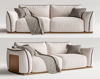 modern arflex double sofa 3d model