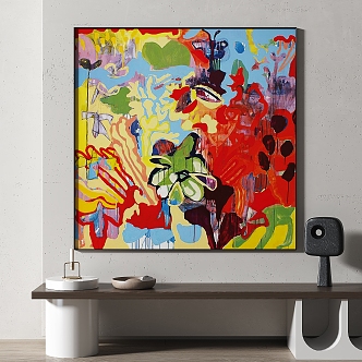 Simple abstract decorative painting 3d model