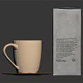 New Nescafe Caramel Latte Copper Mug With Saucer And Coffee Package