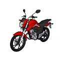 Red Modern Motorcycle Featuring Black Seat Wheels Headlight And Rearview Mirrors