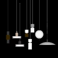 Modern Pendant Lights With Different Stylish Designs And Metal Glass Elements For Interior Decor