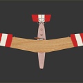 Modern Toy Plane Plane Glider Wooden Plane 3d model