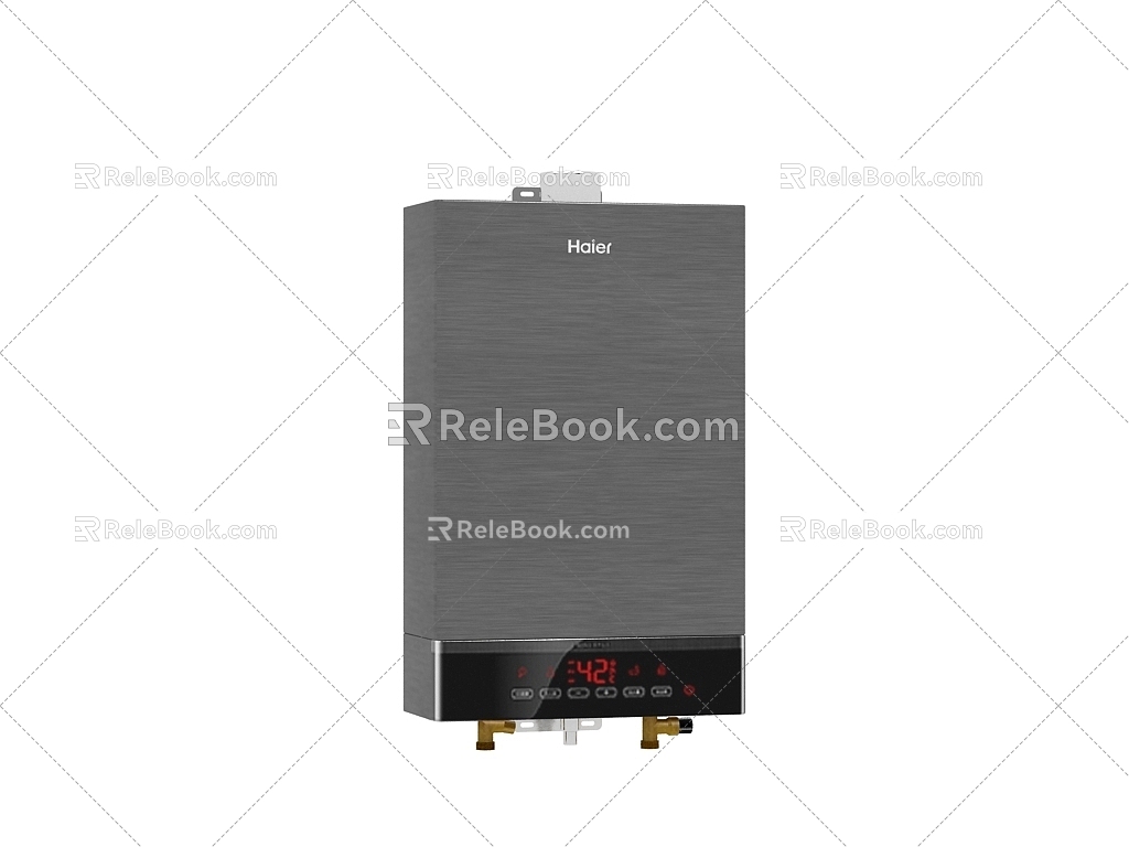 gas water heater 3d model