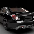 Black Luxury Sedan With Sleek Design And Glossy Finish