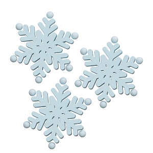 Modern Snowflake Cartoon Snowflake 3d model